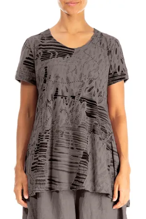 Truffle Serenity Cotton Jersey Tunic Top