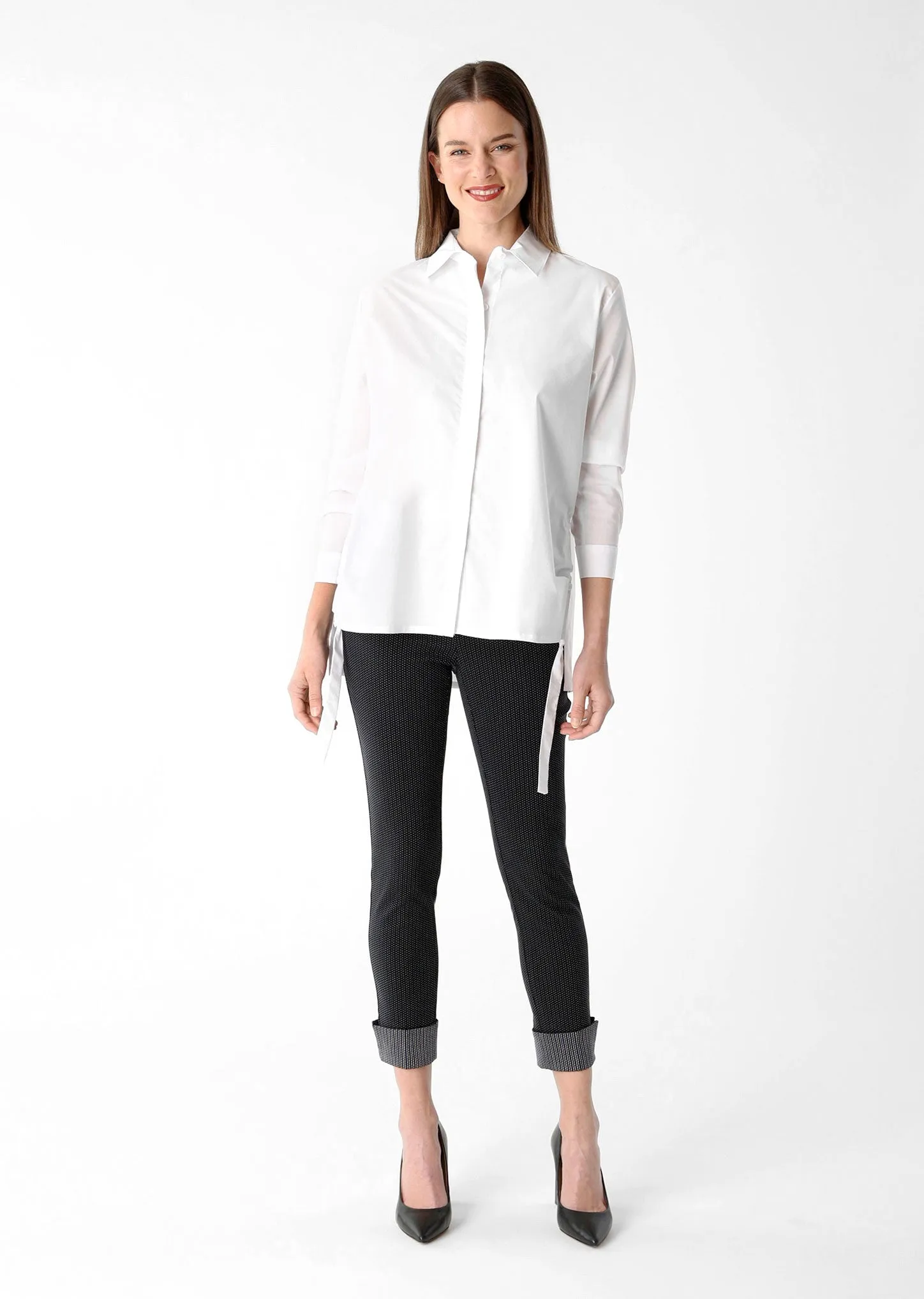 Valentina Fabric '' Blouse W/ Rushed Sides