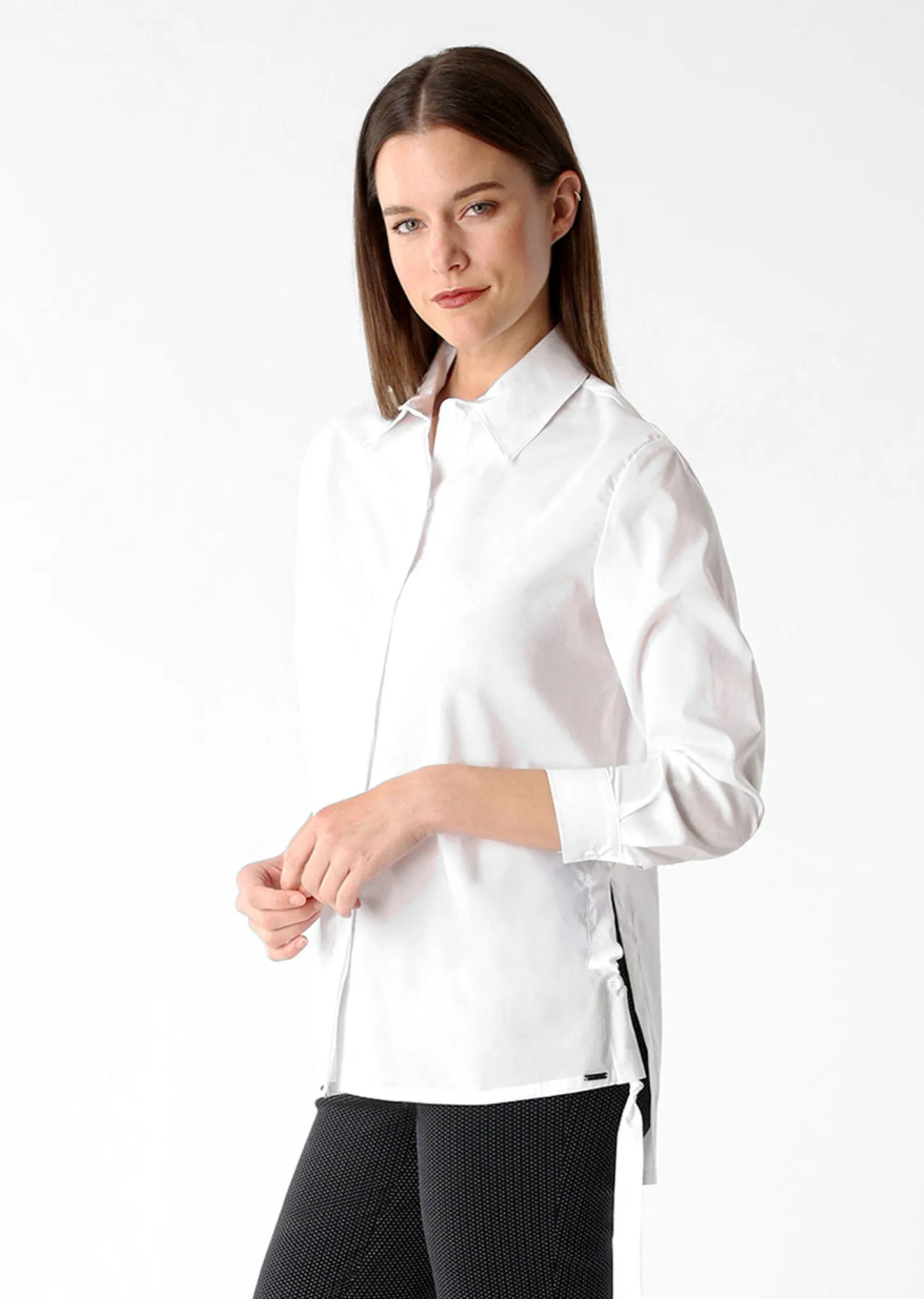 Valentina Fabric '' Blouse W/ Rushed Sides