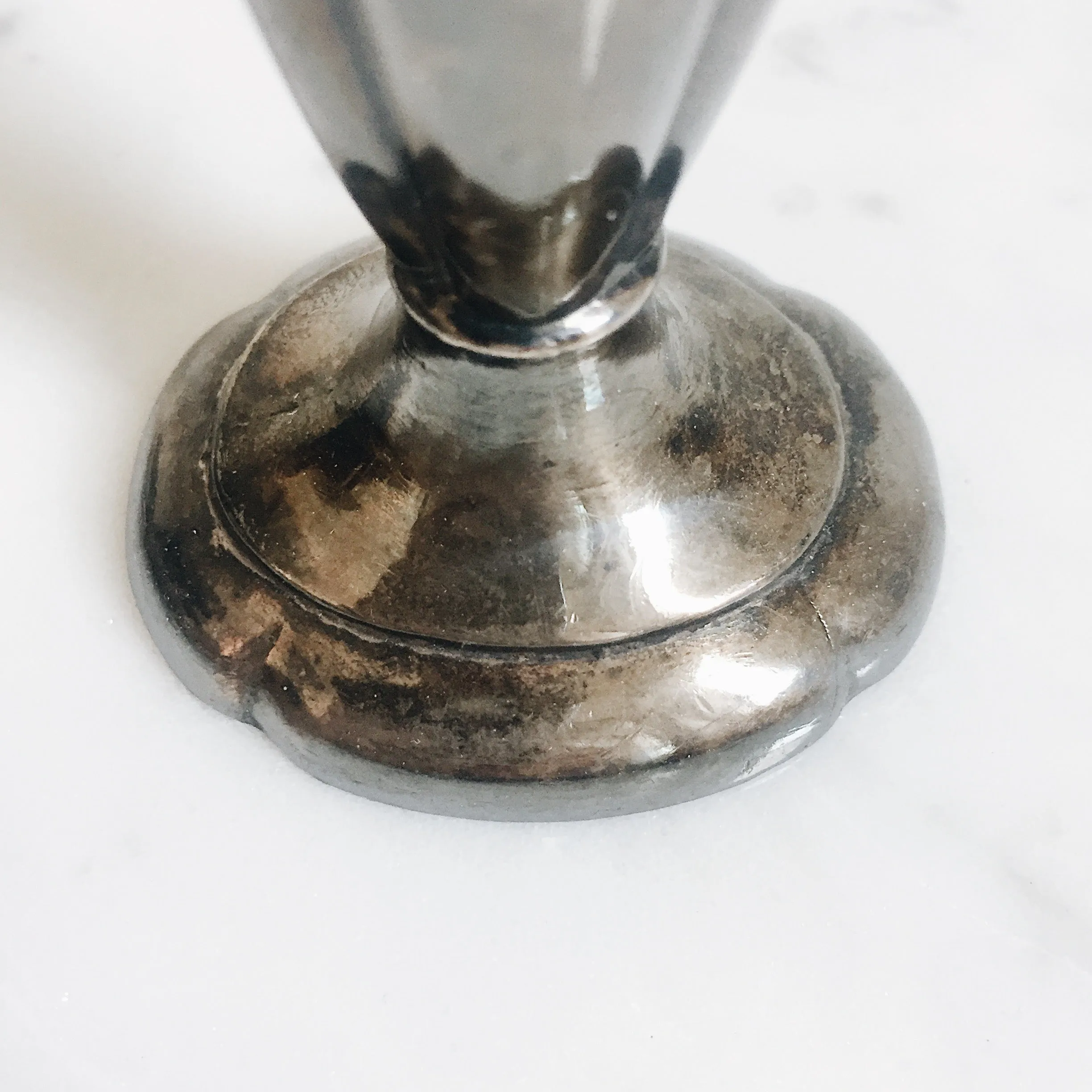 Vintage Deco Long Silverplated Shakers (Pair)