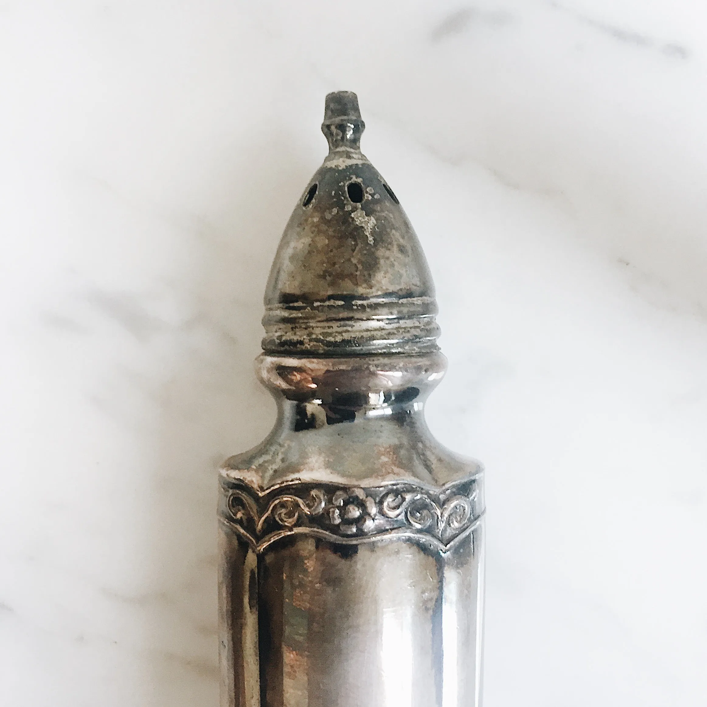 Vintage Deco Long Silverplated Shakers (Pair)