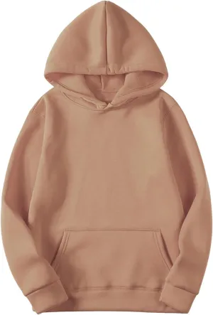 Women 2024 Trendy Oversized Hoodies Cute Sweatshirt Solid Color Pullover Sweater Y2K Preppy Fall Comfy Outfits Clothes