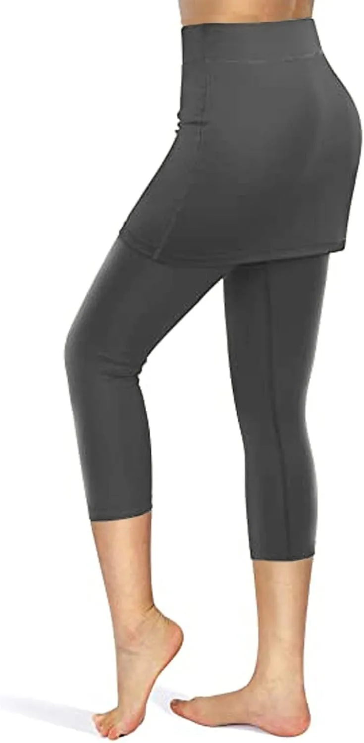 Women Sports Legging Skirts 2025 Trendy Beach Playing Tennis Yoga Sweatpant High Waisted Elastic Slim Fit Casual Pant