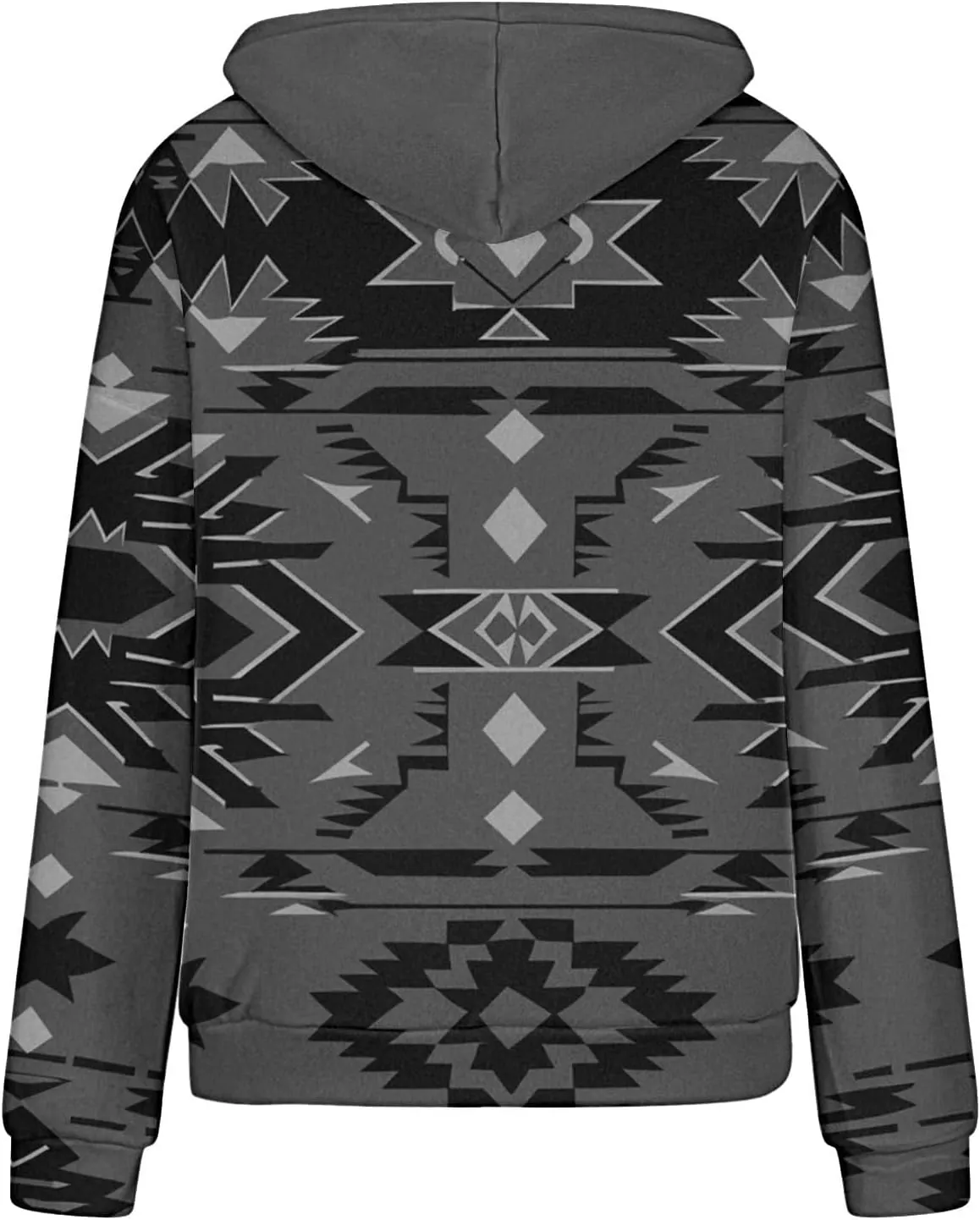 Women Western Ethic Hoodie Aztec Style Print Graphic Sweatshirts Pullover Hooded Pullover Tops Shirts Vintage Clothing