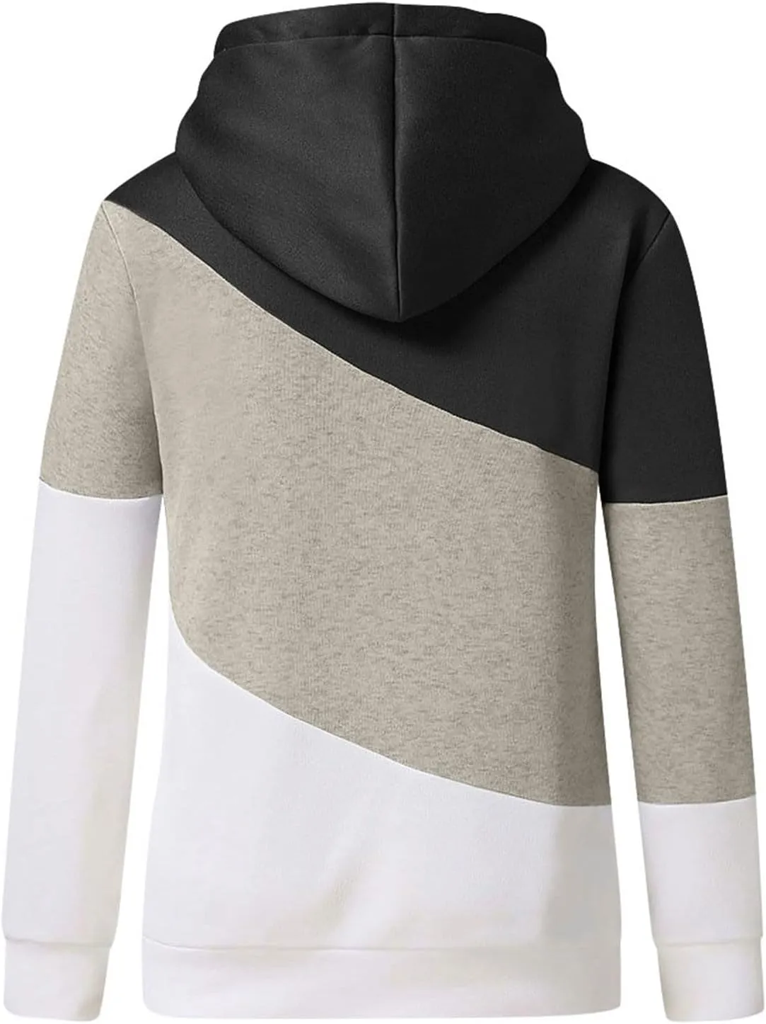 Womens Casual Hoodies Long Sleeve Solid Lightweight Tops Loose Sweatshirt Oversized Pullover Outfit with Pocket