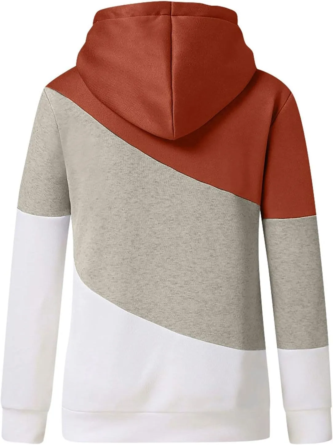Womens Casual Hoodies Long Sleeve Solid Lightweight Tops Loose Sweatshirt Oversized Pullover Outfit with Pocket