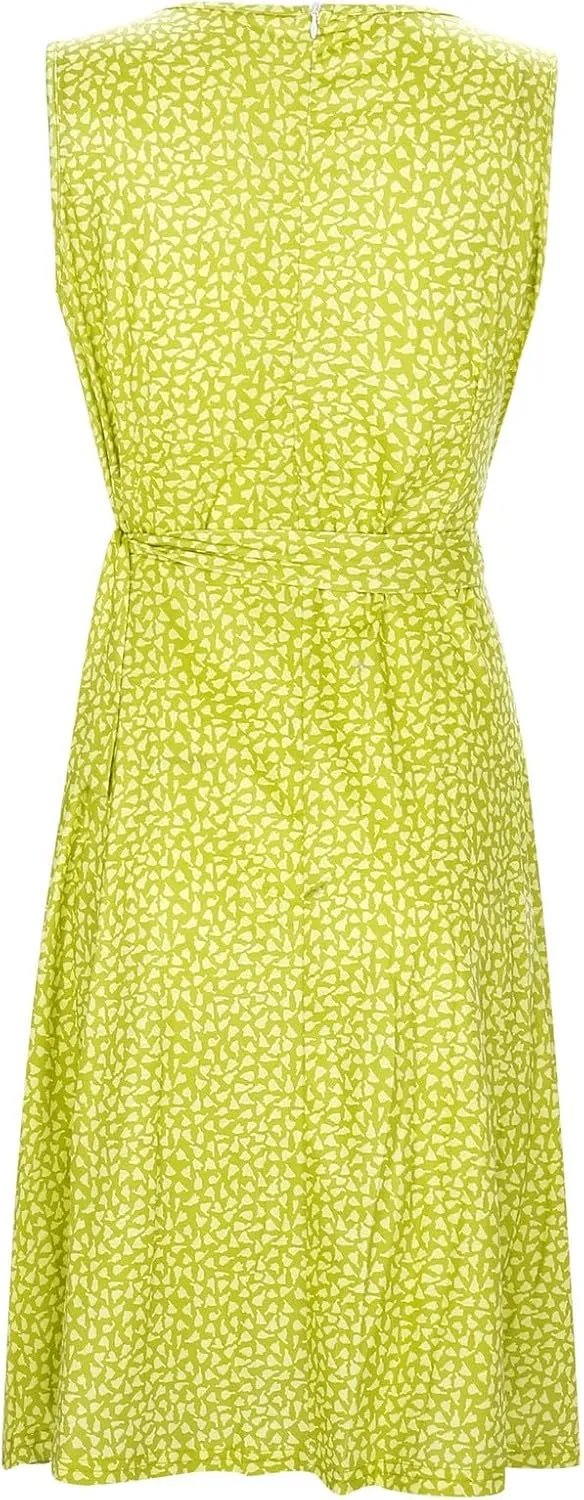Women's Floral Wrap V Neck Midi Dress A Line Swing Cap Sleeve Midi Dress Multicolour Scoop Neck Mini Dresses