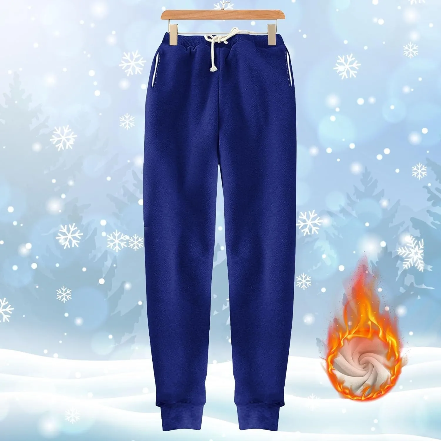 Womens High Waisted Sweatpants Trendy Straight Cuffed Leg Jogger Sport Pant Running Workout Drawstring Casual Trouser