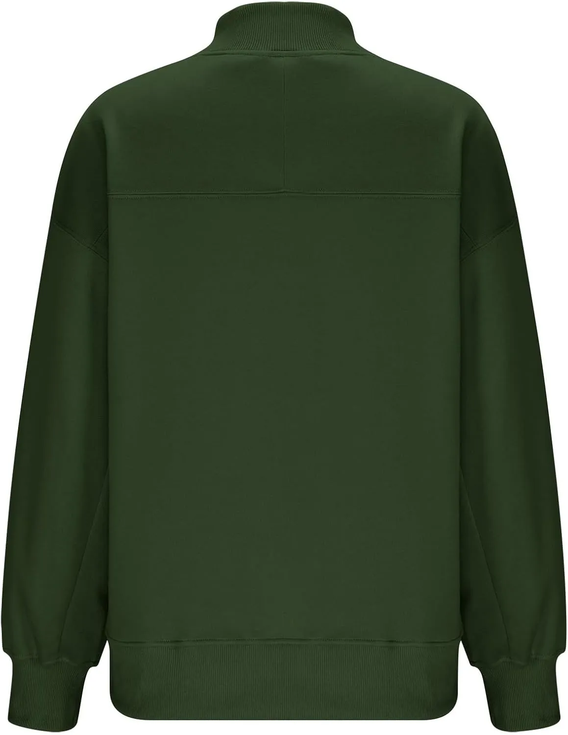 Womens Oversized Sweatshirt Solid Color Mock Neck Long Sleeve Loose Pullover Tops Fall Y2K Hoodies with Pockets