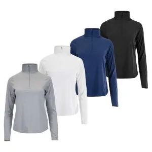 Women's Relaxed Mock Zip Tennis Top