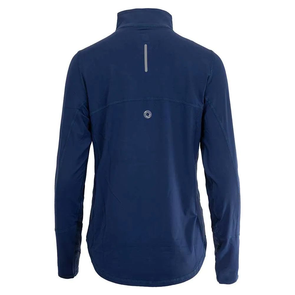 Women's Relaxed Mock Zip Tennis Top