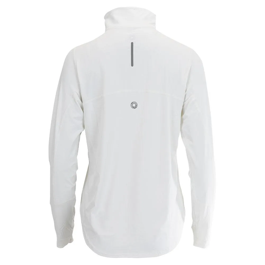 Women's Relaxed Mock Zip Tennis Top