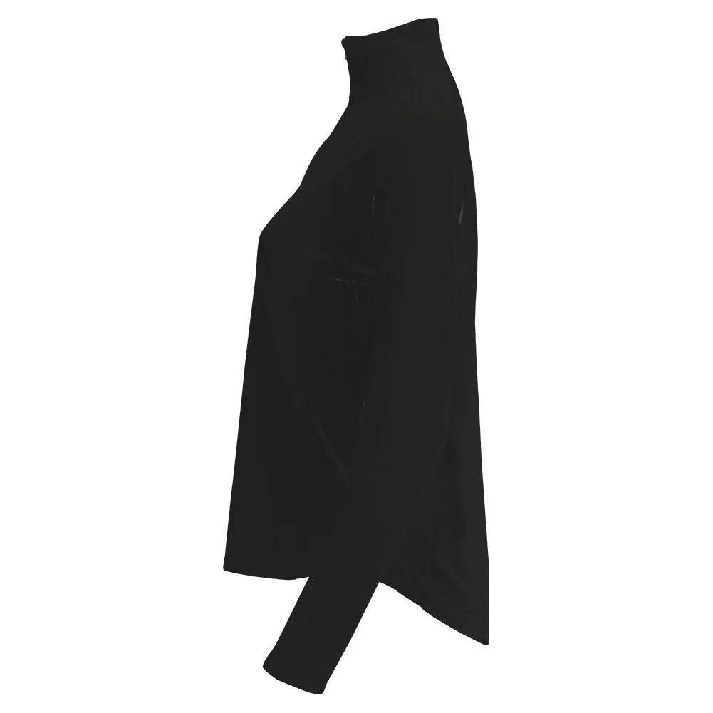 Women's Relaxed Mock Zip Tennis Top