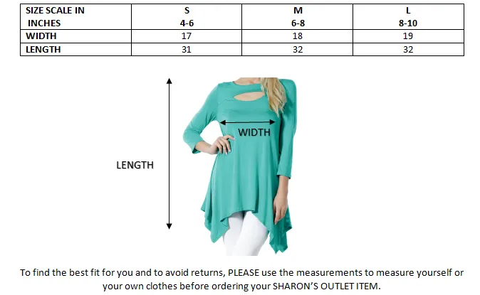 Women's Sexy Peep Front Long Sleeve Blouse Made in USA