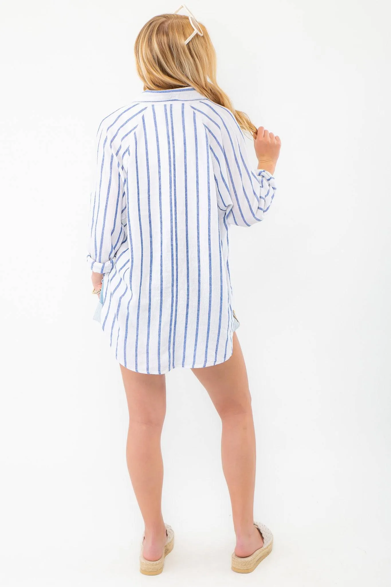Z Supply Palace Blue Perfect Line Top