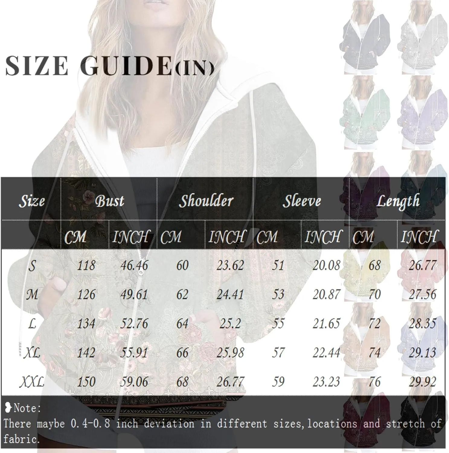 Zip Up Hoodie Women Oversized Fall Outfits Sweaters Lightweight Long Sleeve Sweatershirts with Pockets
